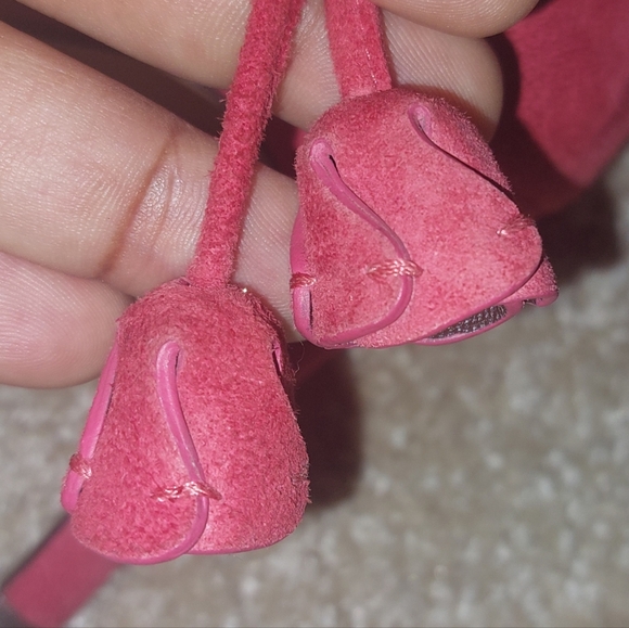 Coach Red Rosebud Ankle Strap Pump size 10B - Picture 3 of 6